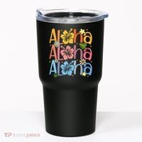 Cute Aloha Hawaiian Summer Vacation Shaka Hibiscus Tumbler thumb 0