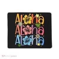 Cute Aloha Hawaiian Summer Vacation Shaka Hibiscus Mousepad thumb 0