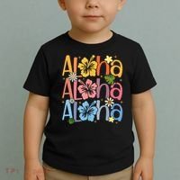 Cute Aloha Hawaiian Summer Vacation Shaka Hibiscus Toddler T-Shirt thumb 2
