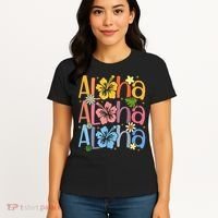 Cute Aloha Hawaiian Summer Vacation Shaka Hibiscus Women's T-Shirt thumb 4