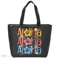 Cute Aloha Hawaiian Summer Vacation Shaka Hibiscus Tote Bag thumb 0