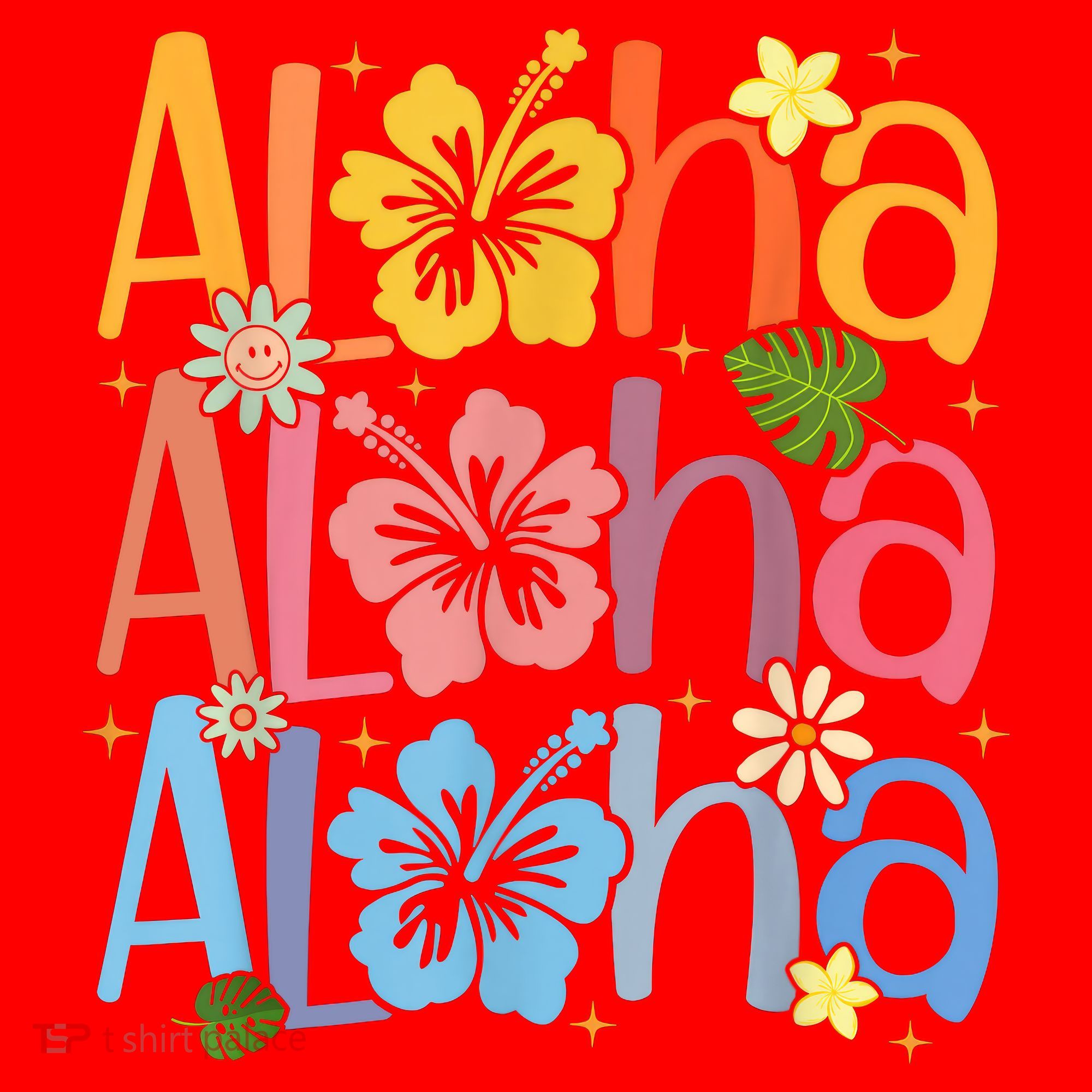 Cute Aloha Hawaiian Summer Vacation Shaka Hibiscus Santa Hat