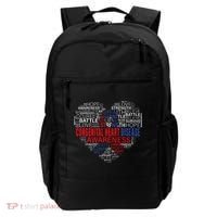 CHD Awareness Heart Disease Fighting Hope Support Warrior Backpack thumb 0