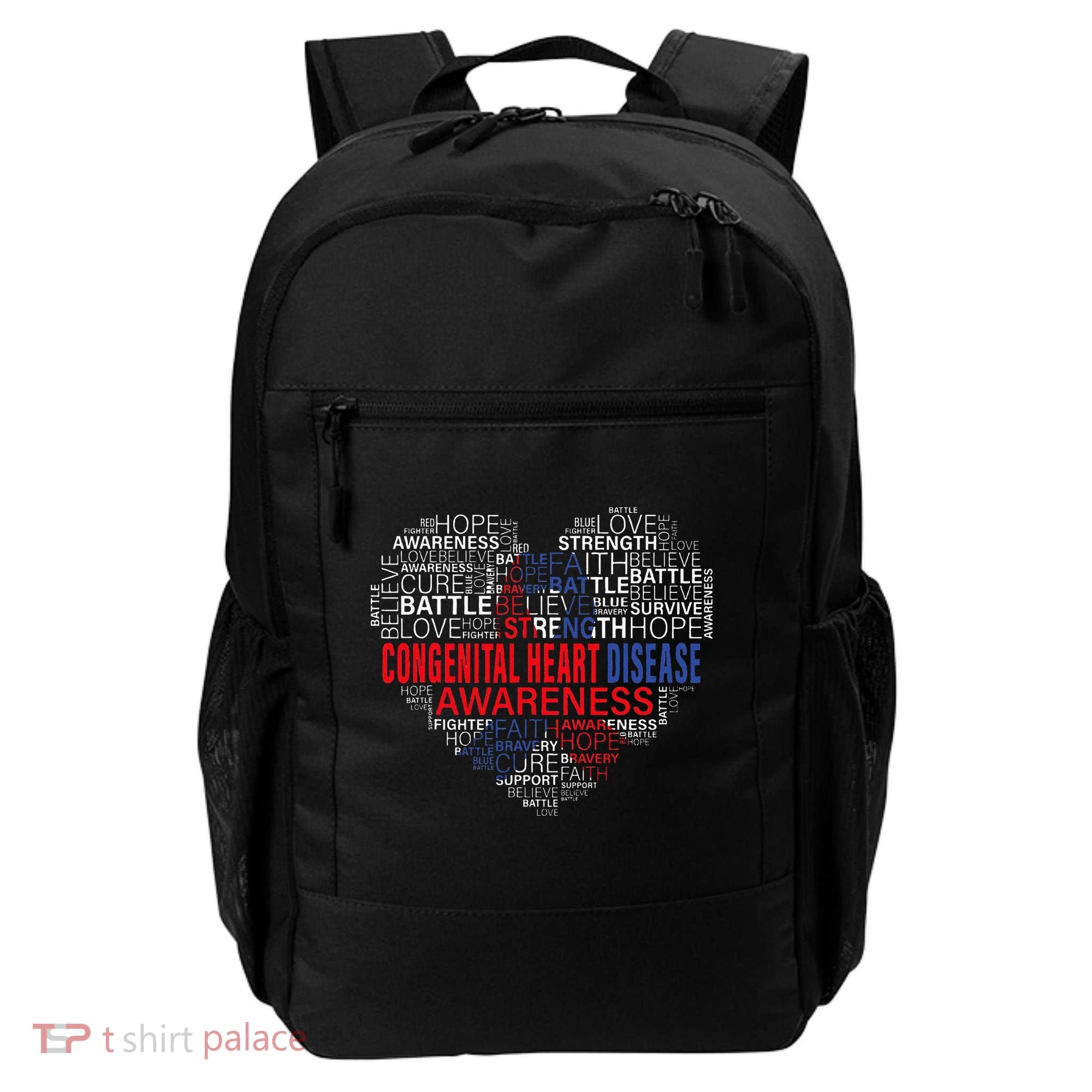 CHD Awareness Heart Disease Fighting Hope Support Warrior Backpack