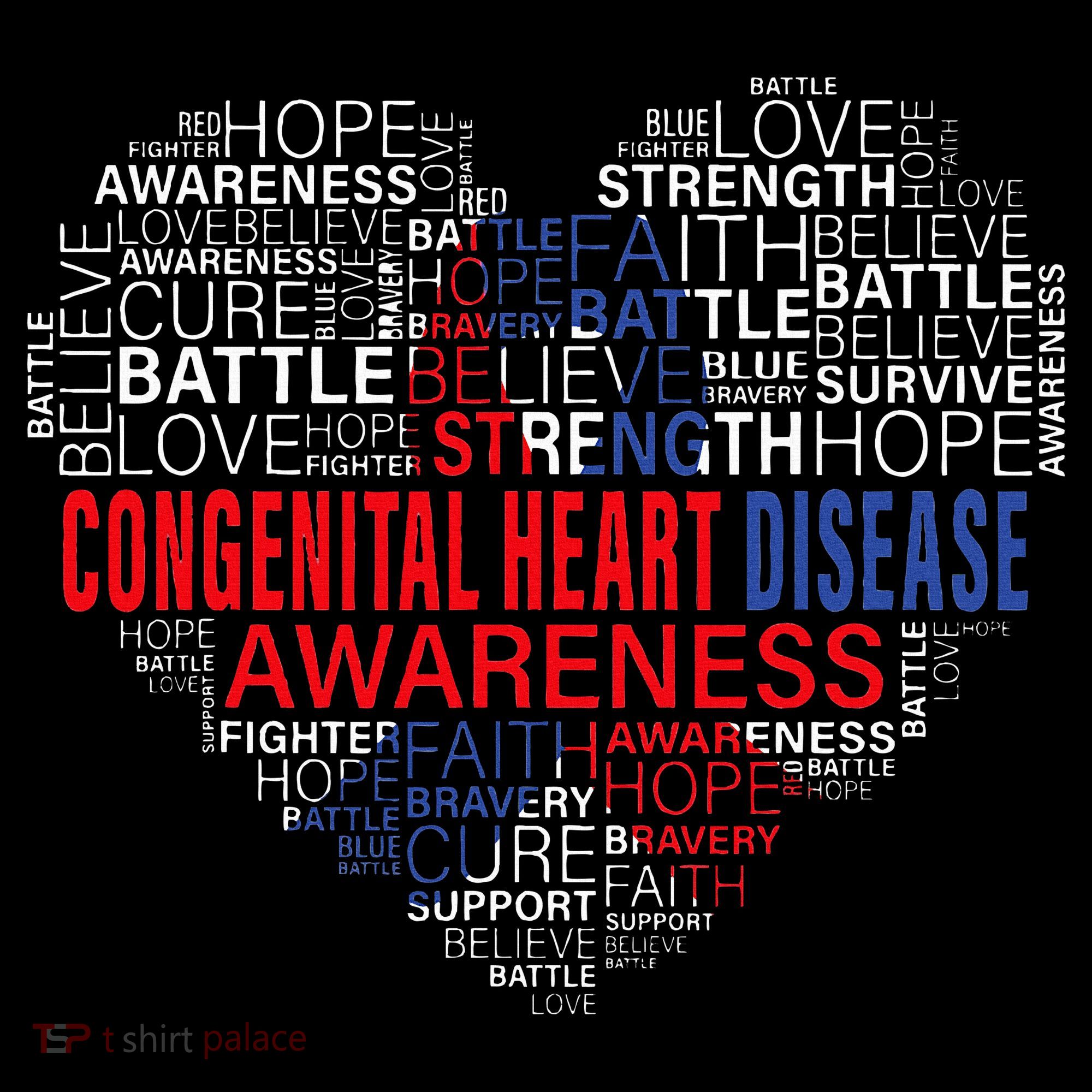 CHD Awareness Heart Disease Fighting Hope Support Warrior Bucket Hat