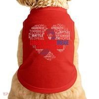 CHD Awareness Heart Disease Fighting Hope Support Warrior Doggie Tank thumb 0