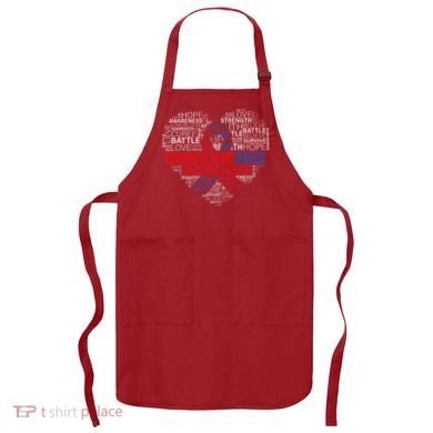 CHD Awareness Heart Disease Fighting Hope Support Warrior Apron