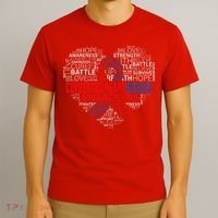 CHD Awareness Heart Disease Fighting Hope Support Warrior T-Shirt thumb 3