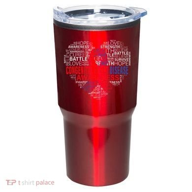 CHD Awareness Heart Disease Fighting Hope Support Warrior Tumbler