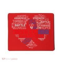 CHD Awareness Heart Disease Fighting Hope Support Warrior Mousepad thumb 0