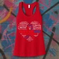 CHD Awareness Heart Disease Fighting Hope Support Warrior Women's Tank Top thumb 3