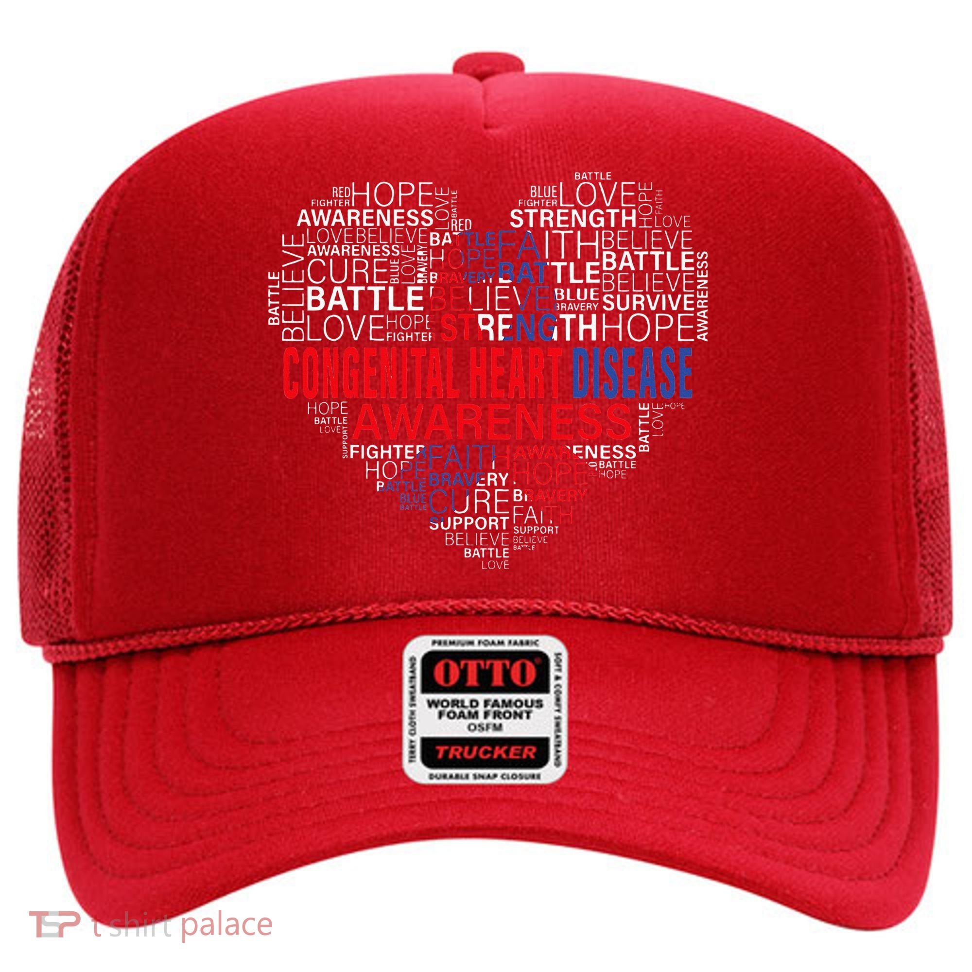 CHD Awareness Heart Disease Fighting Hope Support Warrior Hat