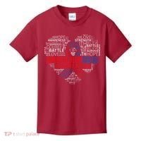 CHD Awareness Heart Disease Fighting Hope Support Warrior Kids T-Shirt thumb 0