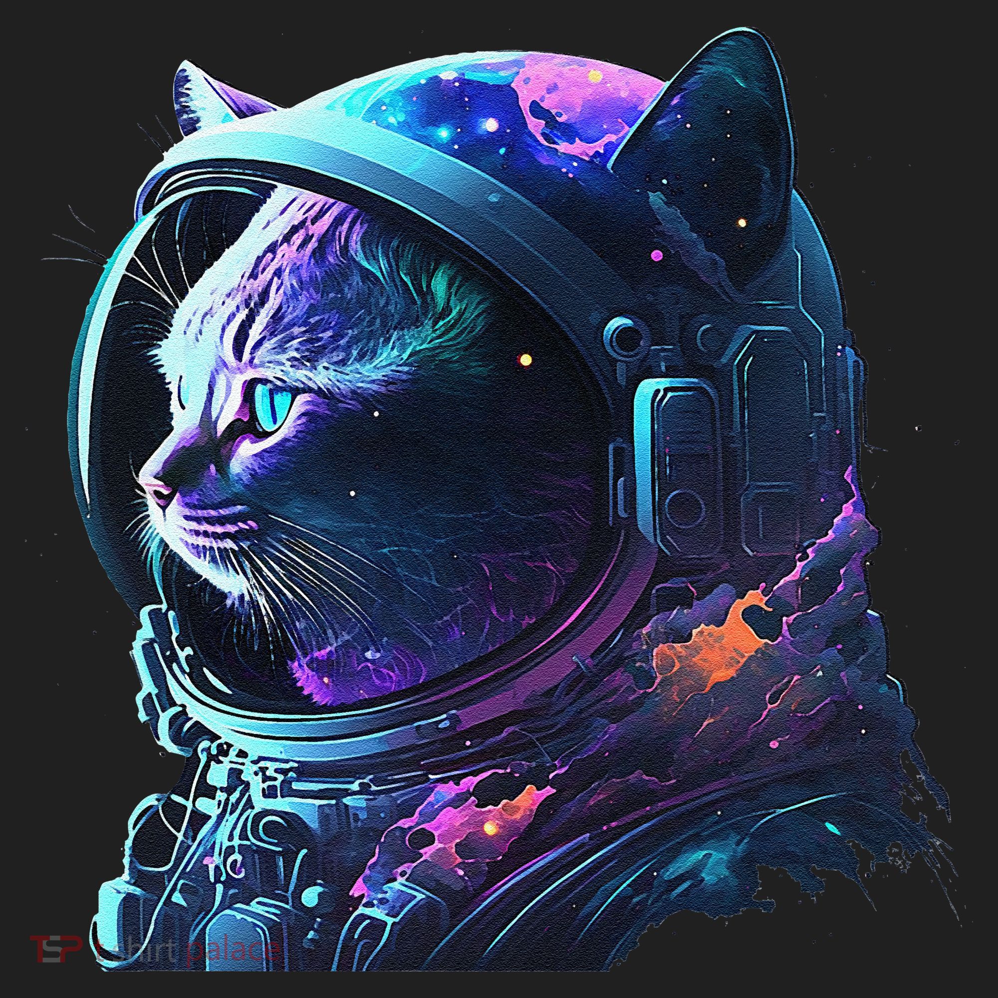 Cat Astronaut In Space Suit And Helmet In The Cosmos Funny Women's Sweatshirt
