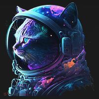 Cat Astronaut In Space Suit And Helmet In The Cosmos Funny Baby Bodysuit thumb 2