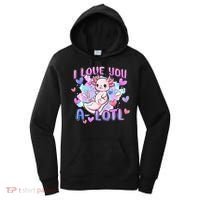 Cute Axolotl I Love You A-Lotl Valentines Day   Women's Hoodie thumb 0