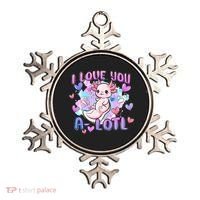 Cute Axolotl I Love You A-Lotl Valentines Day   Ornament thumb 0