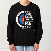 Christian Archery I Can Do All Things Religious Faith Women's Sweatshirt thumb 0