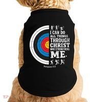 Christian Archery I Can Do All Things Religious Faith Doggie Tank thumb 0
