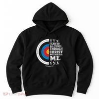 Christian Archery I Can Do All Things Religious Faith Hoodie thumb 0