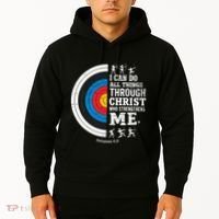 Christian Archery I Can Do All Things Religious Faith Hoodie thumb 2