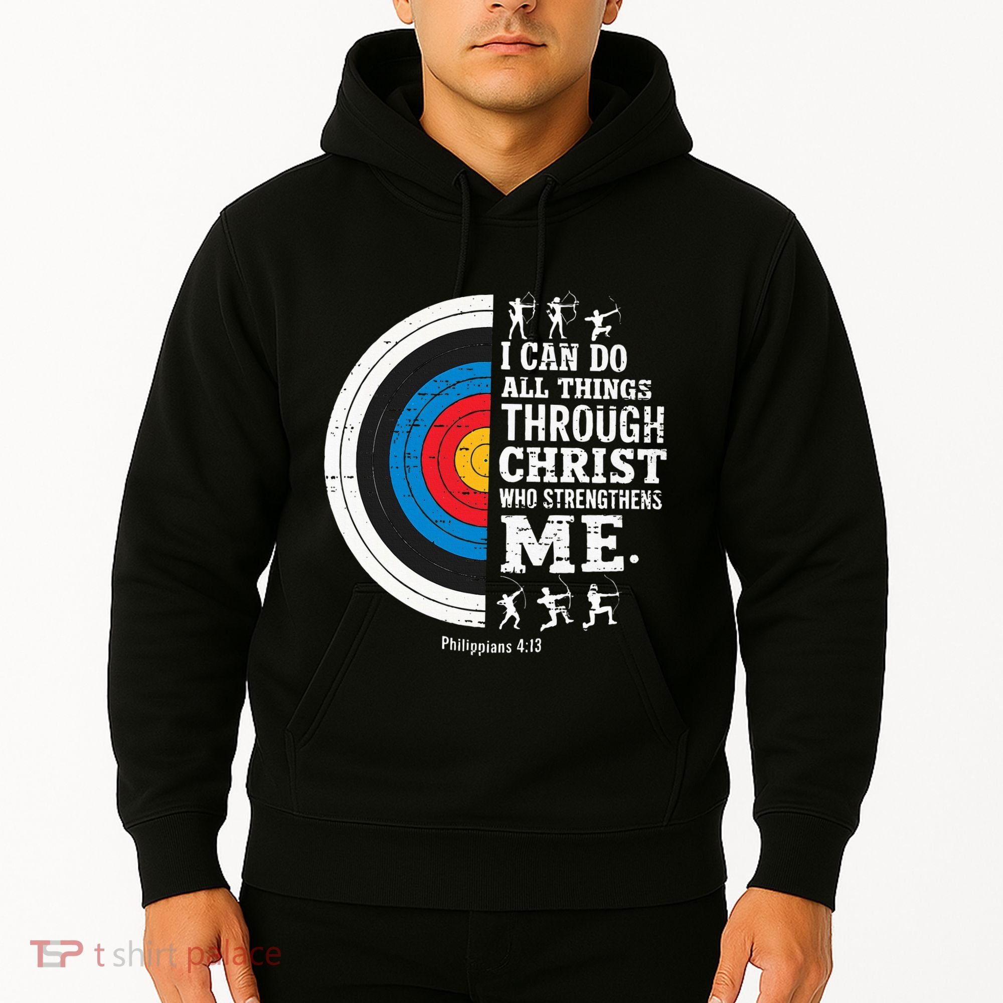 Christian Archery I Can Do All Things Religious Faith Hoodie