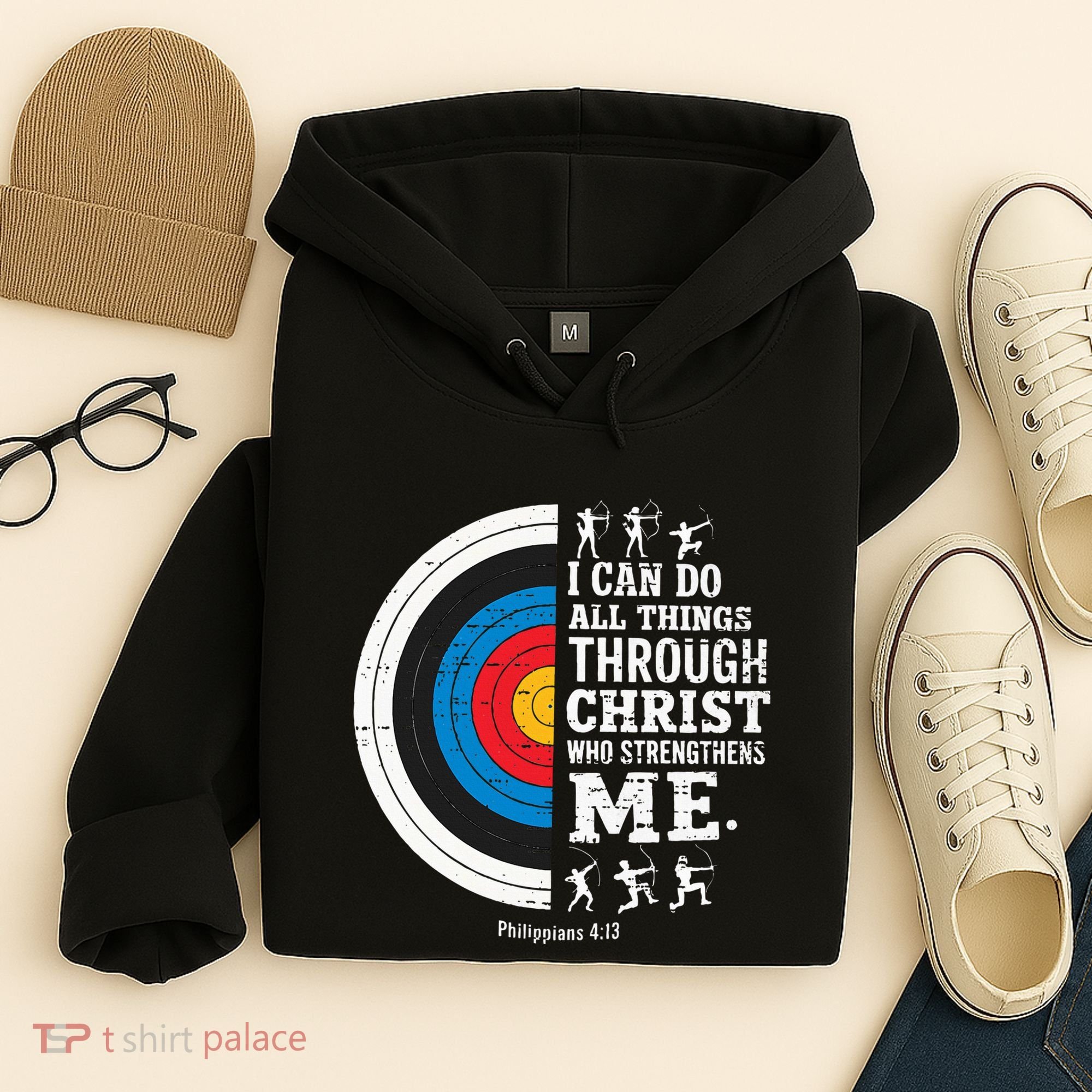 Christian Archery I Can Do All Things Religious Faith Hoodie