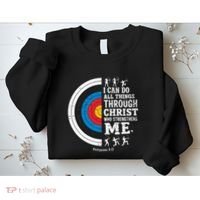 Christian Archery I Can Do All Things Religious Faith Sweatshirt thumb 2