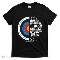 Christian Archery I Can Do All Things Religious Faith T-Shirt thumb 0