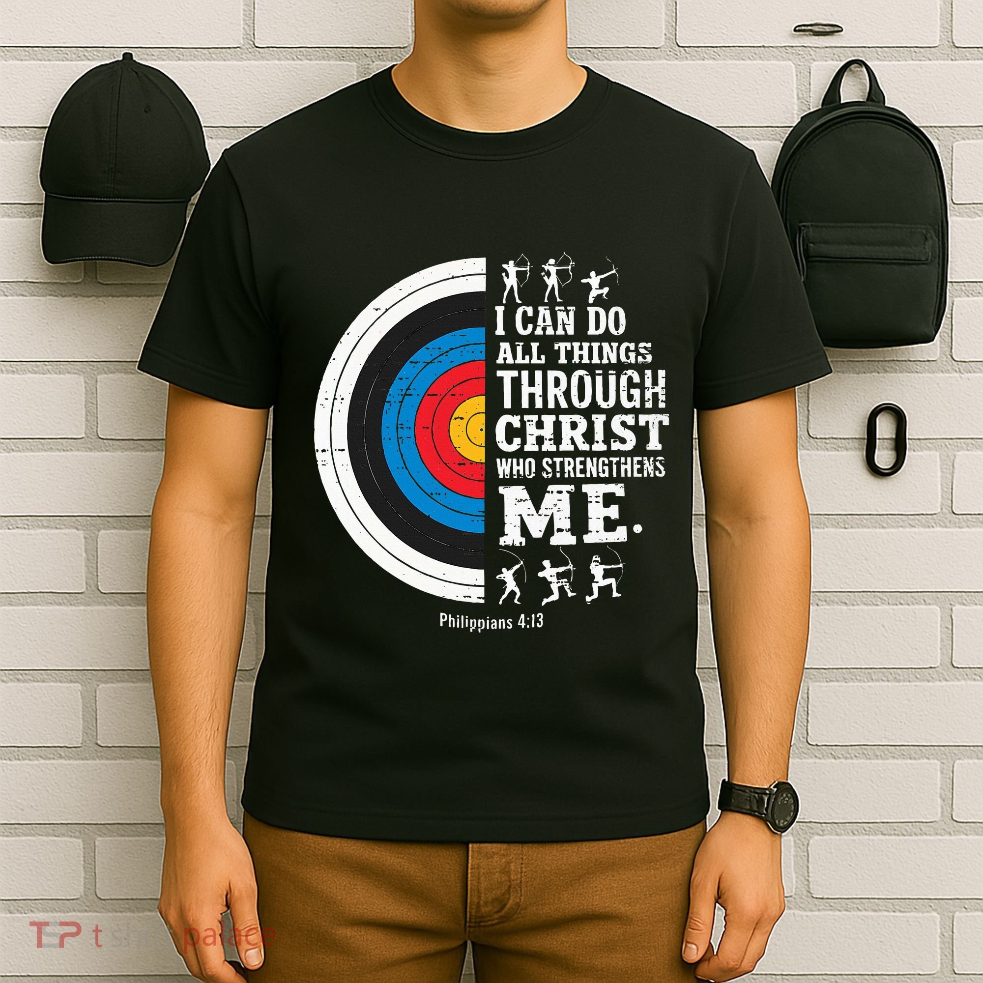 Christian Archery I Can Do All Things Religious Faith T-Shirt