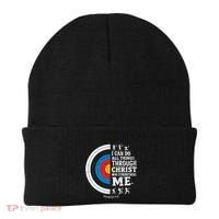 Christian Archery I Can Do All Things Religious Faith Beanie thumb 0