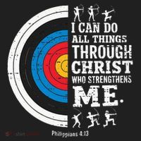 Christian Archery I Can Do All Things Religious Faith Beanie thumb 2