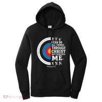 Christian Archery I Can Do All Things Religious Faith Women's Hoodie thumb 0