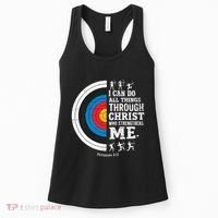 Christian Archery I Can Do All Things Religious Faith Women's Tank Top thumb 0