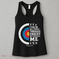 Christian Archery I Can Do All Things Religious Faith Women's Tank Top thumb 3