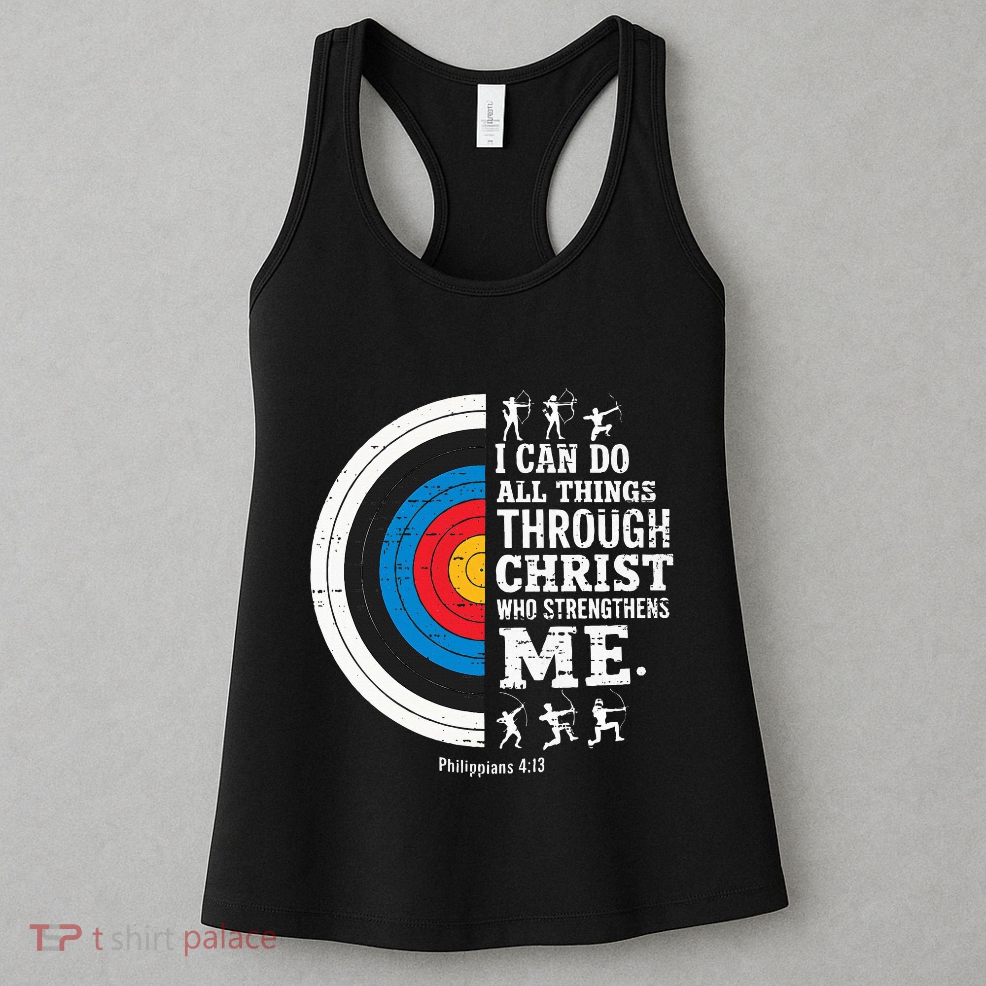 Christian Archery I Can Do All Things Religious Faith Women's Tank Top