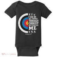 Christian Archery I Can Do All Things Religious Faith Baby Bodysuit thumb 0