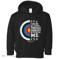 Christian Archery I Can Do All Things Religious Faith Toddler Hoodie thumb 0