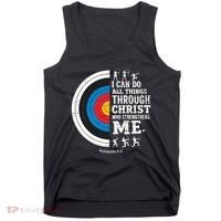 Christian Archery I Can Do All Things Religious Faith Tank Top thumb 0