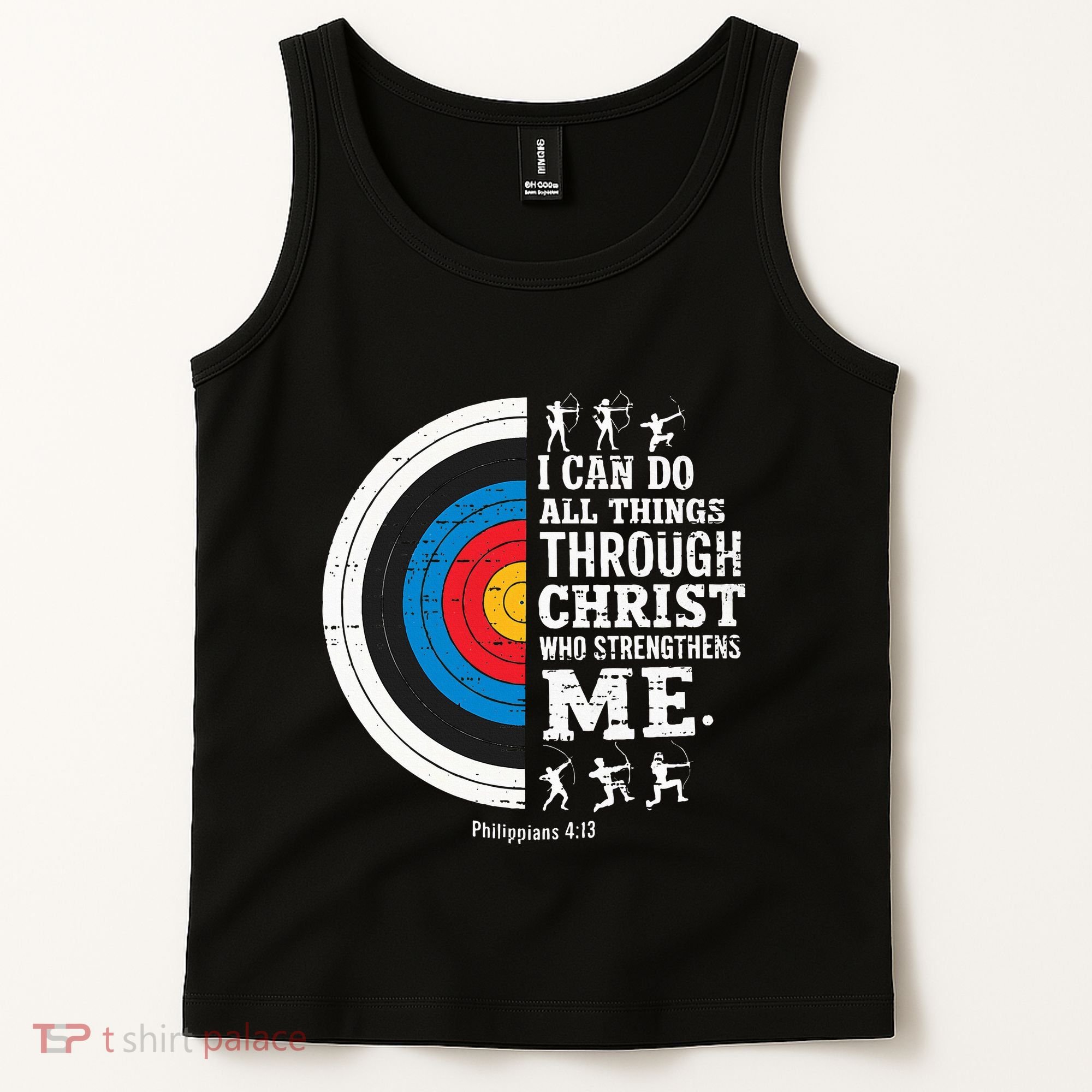 Christian Archery I Can Do All Things Religious Faith Tank Top