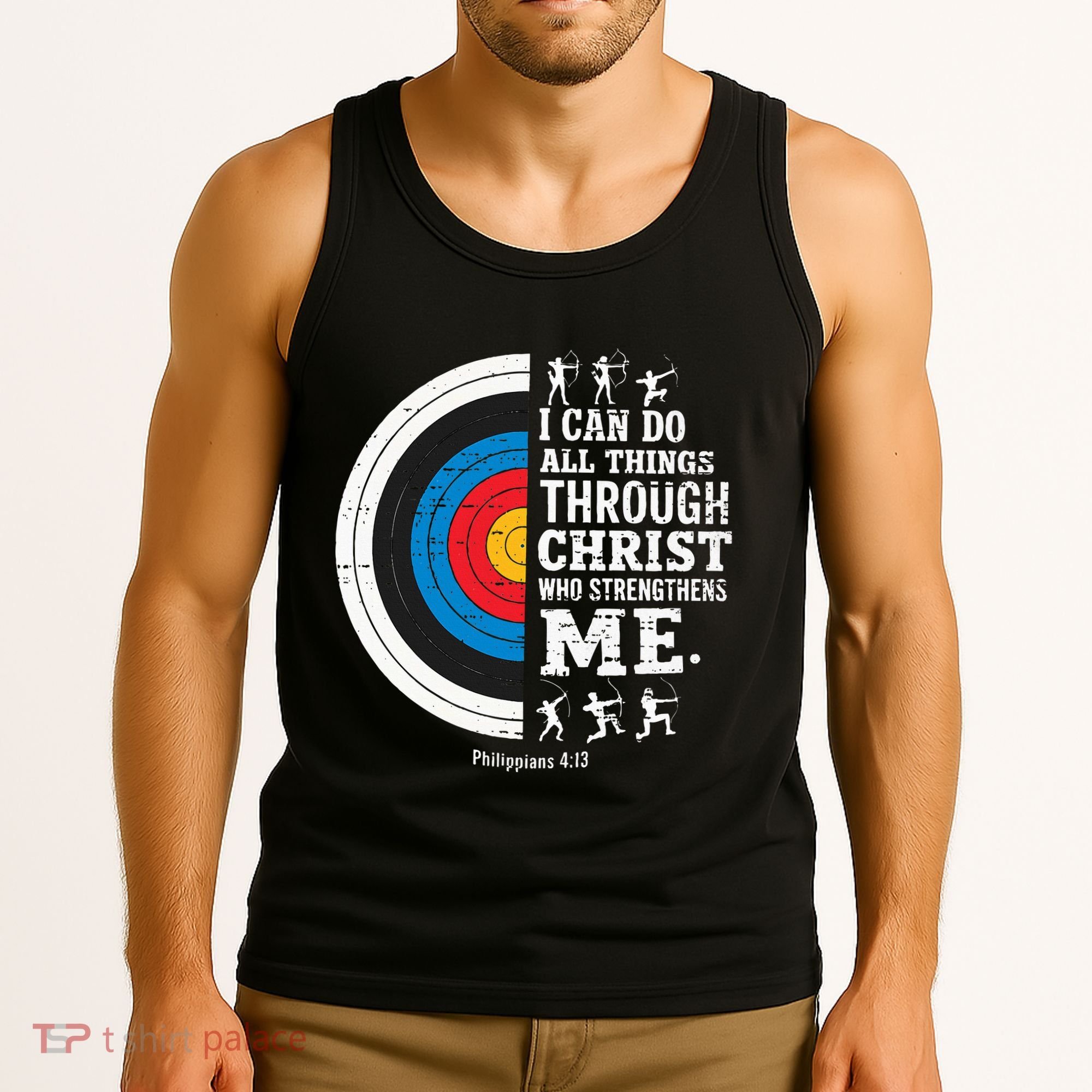 Christian Archery I Can Do All Things Religious Faith Tank Top