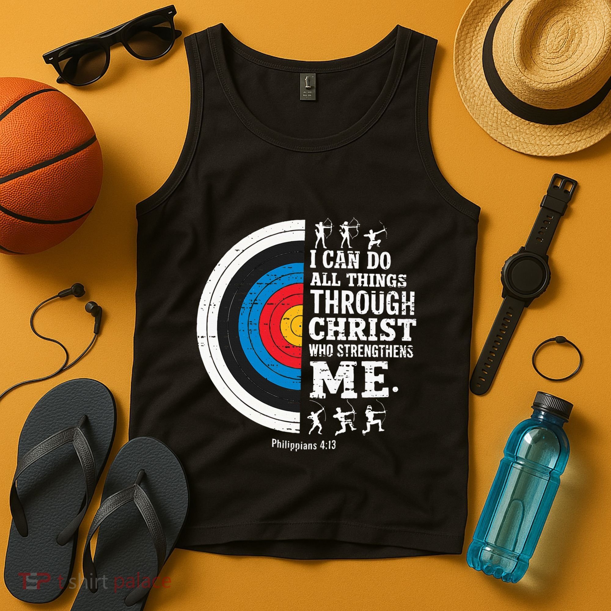 Christian Archery I Can Do All Things Religious Faith Tank Top