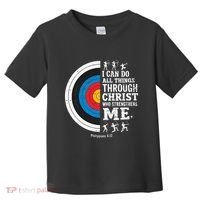 Christian Archery I Can Do All Things Religious Faith Toddler T-Shirt thumb 0