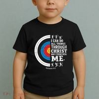 Christian Archery I Can Do All Things Religious Faith Toddler T-Shirt thumb 2