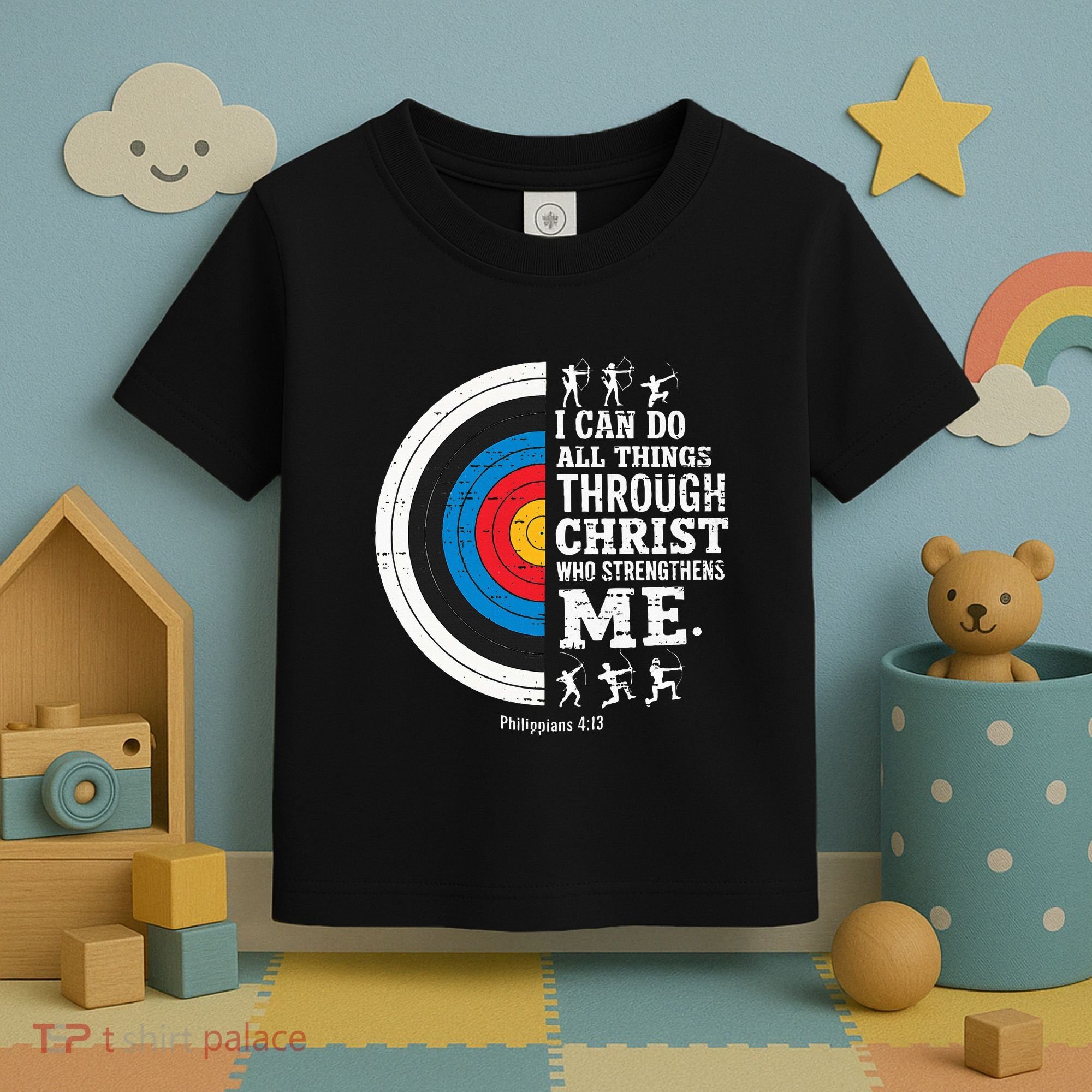 Christian Archery I Can Do All Things Religious Faith Toddler T-Shirt