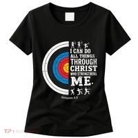 Christian Archery I Can Do All Things Religious Faith Women's T-Shirt thumb 0