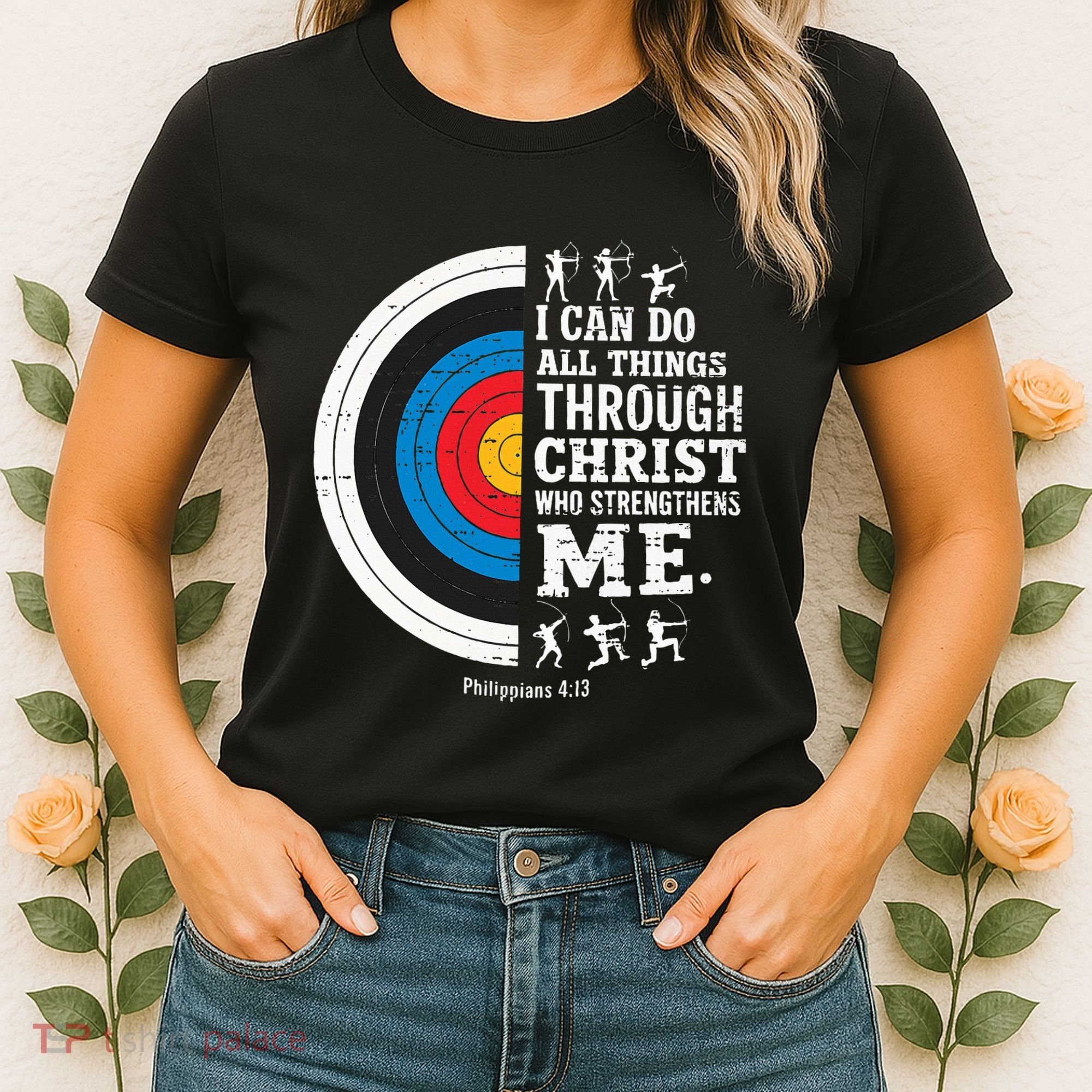 Christian Archery I Can Do All Things Religious Faith Women's T-Shirt