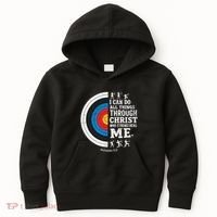 Christian Archery I Can Do All Things Religious Faith Kids Hoodie thumb 0