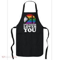 Christian Ally Inclusive Pride Clergy This Pastor Loves You Apron thumb 0