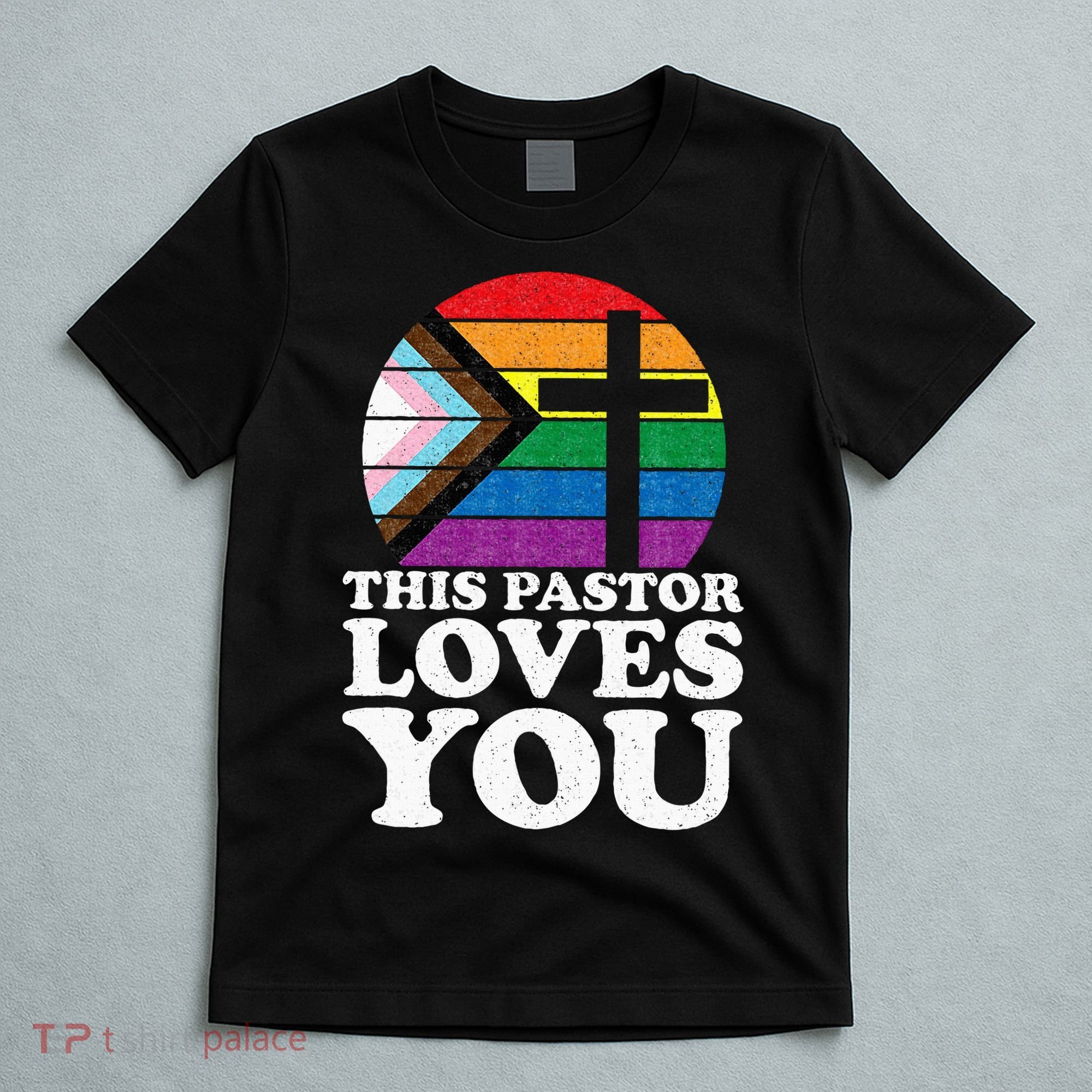 Christian Ally Inclusive Pride Clergy This Pastor Loves You T-Shirt